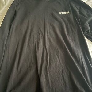 PINK Victoria's Secret Black Long Sleeve Shirt